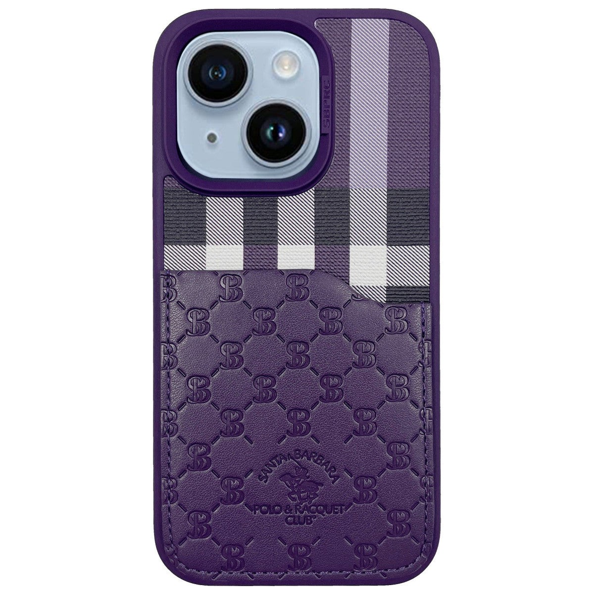 Santa Barbara Polo Racquet Club Apple iPhone 14 Plaid Kartvizitli Kapak